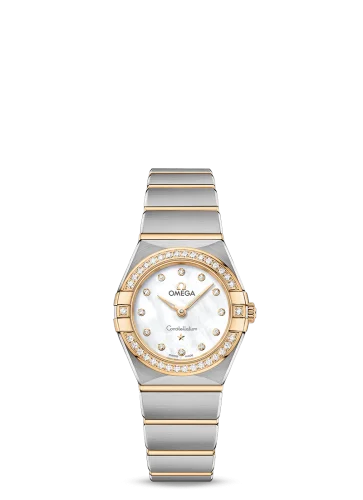 Omega - 131.25.25.60.55.002 Constellation Manhattan 25 Quartz Stainless Steel / Yellow Gold / MOP / Diamond