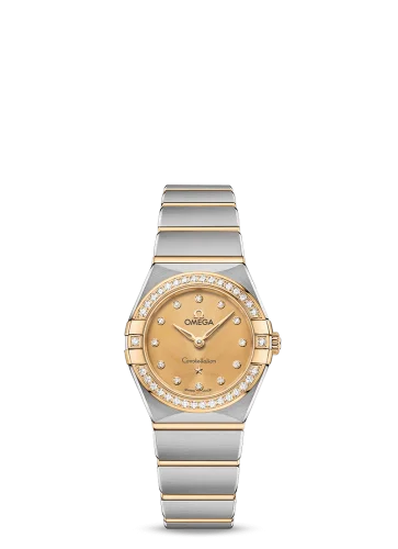 Omega - 131.25.25.60.58.001 Constellation Manhattan 25 Quartz Stainless Steel / Yellow Gold / Champagne - Diamond / Diamond