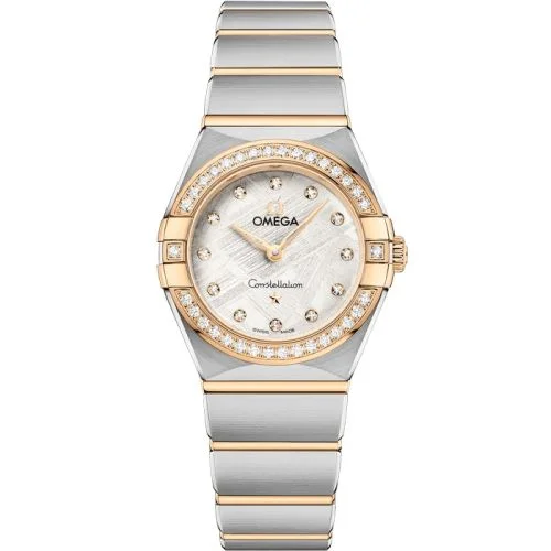 Omega - 131.25.25.60.99.002 Constellation Manhattan 25 Quartz Stainless Steel - Yellow Gold - Diamond / Silver Meteorite