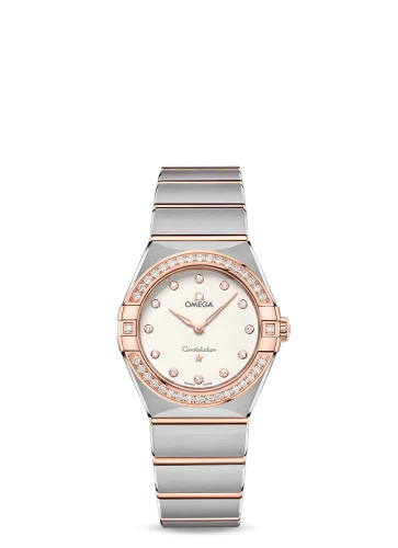 Omega - 131.25.28.60.52.001 Constellation Manhattan 28 Quartz Stainless Steel / Sedna Gold / Silver-Diamond / Diamond