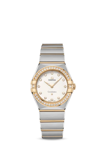 Omega - 131.25.28.60.52.002 Constellation Manhattan 28 Quartz Stainless Steel / Yellow Gold / Silver Diamond / Diamond
