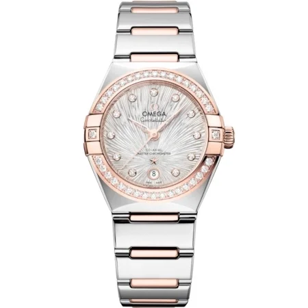 Omega Omega - 131.25.29.20.52.003 Constellation Manhattan 29 Co-Axial Master Chronometer Stainless Steel - Sedna Gold - Diamond / Canopus Supernova / Bracelet