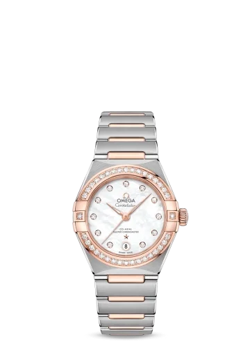 Omega Omega - 131.25.29.20.55.001 Constellation Manhattan 29 Co-Axial Master Chronometer Stainless Steel / Sedna Gold / MOP / Diamond
