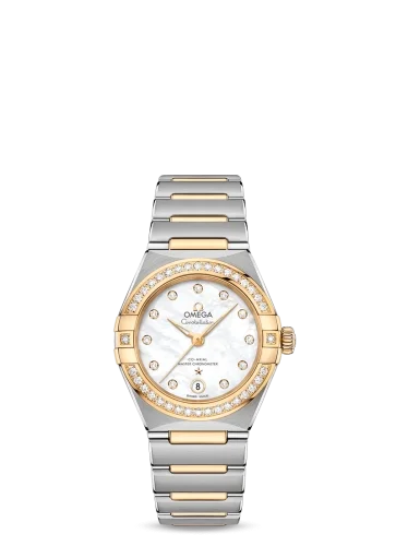 Omega Omega - 131.25.29.20.55.002 Constellation Manhattan 29 Co-Axial Master Chronometer Stainless Steel / Yellow Gold / MOP / Diamond