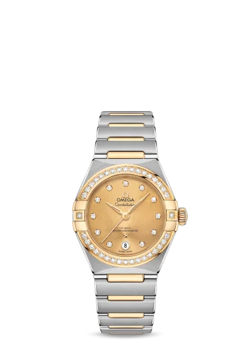 Omega Constellation Manhattan 29 Co-Axial Master Chronometer Stainless Steel / Yellow Gold / Champagne Diamond / Diamond