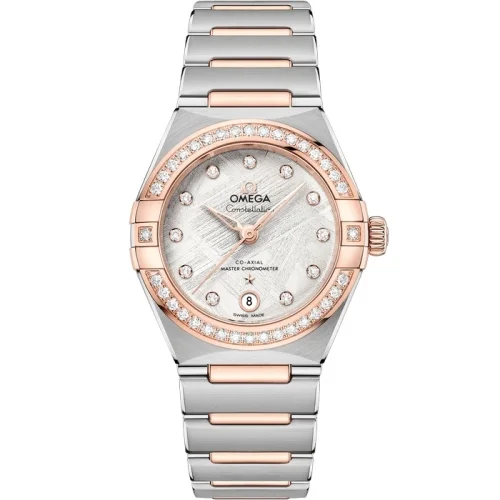 Omega Omega - 131.25.29.20.99.001 Constellation Manhattan 29 Co-Axial Master Chronometer Stainless Steel - Sedna Gold - Diamond / Silver Meteorite