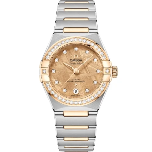 Omega Omega - 131.25.29.20.99.002 Constellation Manhattan 29 Co-Axial Master Chronometer Stainless Steel - Yellow Gold - Diamond / Moonshine Meteorite