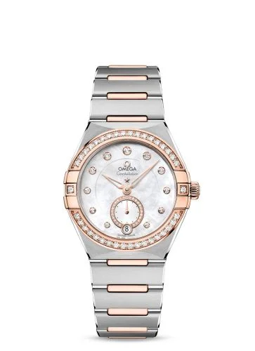Omega - 131.25.34.20.55.001 Constellation Master Chronometer Small Seconds 34 Stainless Steel / Sedna Gold / Diamond / MOP / Bracelet