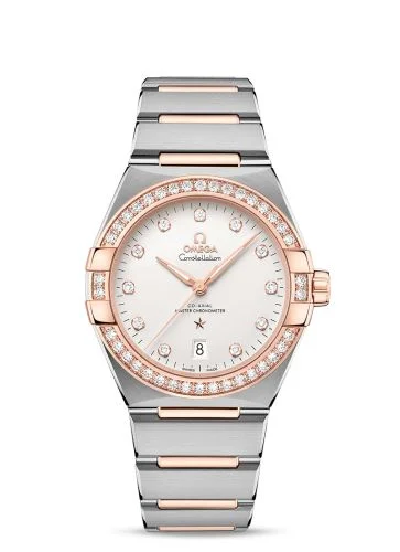 Omega - 131.25.39.20.52.001 Constellation Master Chronometer 39 Stainless Steel / Sedna - Diamond / Silver / Bracelet