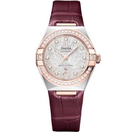 Omega Omega - 131.28.29.20.52.001 Constellation Manhattan 29 Co-Axial Master Chronometer Stainless Steel - Sedna Gold - Diamond / Canopus Supernova / Alligator
