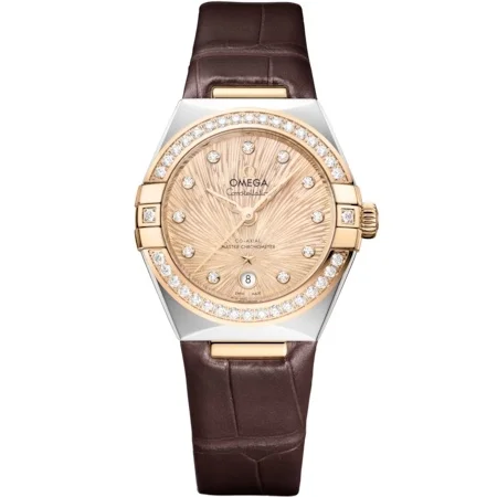 Omega Omega - 131.28.29.20.58.001 Constellation Manhattan 29 Co-Axial Master Chronometer Stainless Steel - Moonshine Gold - Diamond / Champagne Supernova / Alligator