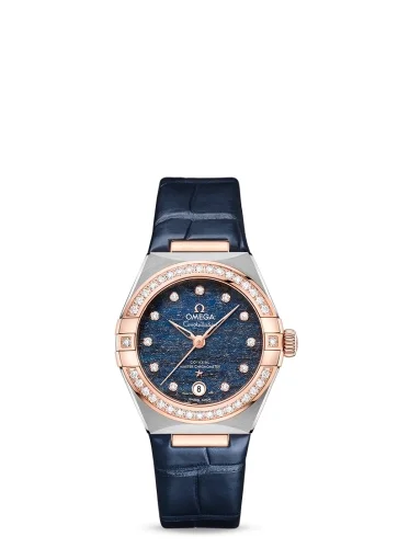 Omega Omega - 131.28.29.20.99.003 Constellation Manhattan 29 Co-Axial Master Chronometer Stainless Steel / Sedna Gold / Diamond / Blue Aventurine