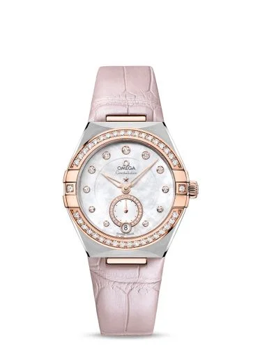 Omega - 131.28.34.20.55.001 Constellation Master Chronometer Small Seconds 34 Stainless Steel / Sedna Gold / Diamond / MOP