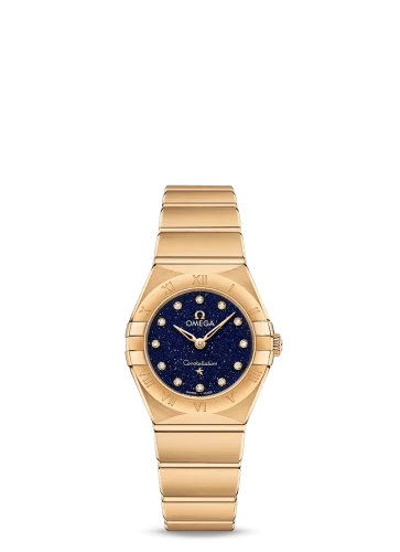 Omega - 131.50.25.60.53.001 Constellation Manhattan 25 Quartz Yellow Gold / Aventurine