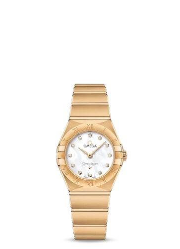 Omega - 131.50.25.60.55.002 Constellation Manhattan 25 Quartz Yellow Gold / MOP
