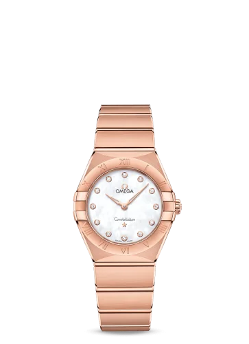 Omega - 131.50.28.60.55.001 Constellation Manhattan 28 Quartz Sedna Gold / MOP