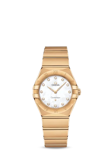 Omega - 131.50.28.60.55.002 Constellation Manhattan 28 Quartz Yellow Gold / MOP