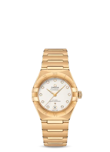 Omega - 131.50.29.20.52.002 Constellation Manhattan 29 Co-Axial Master Chronometer Yellow Gold / Silver