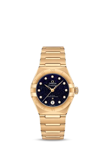 Omega - 131.50.29.20.53.002 Constellation Manhattan 29 Co-Axial Master Chronometer Yellow Gold / Aventurine