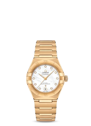 Omega - 131.50.29.20.55.002 Constellation Manhattan 29 Co-Axial Master Chronometer Yellow Gold / MOP