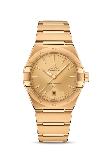 Omega Constellation Master Chronometer 39 Yellow Gold / Champagne / Bracelet