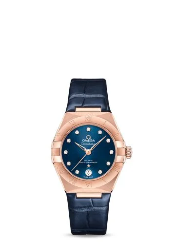 Omega - 131.53.29.20.53.002 Constellation Manhattan 29 Co-Axial Master Chronometer Sedna Gold / Blue - Diamond