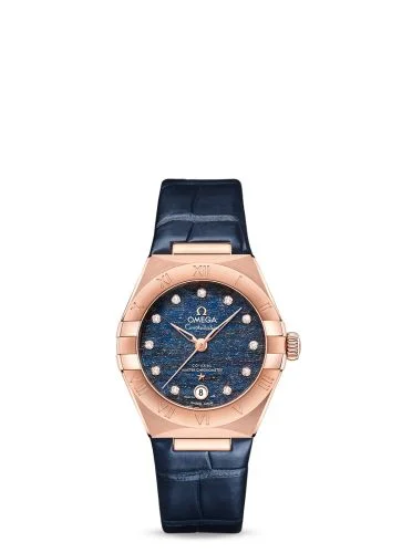 Omega - 131.53.29.20.99.001 Constellation Manhattan 29 Co-Axial Master Chronometer Sedna Gold / Blue Aventurine