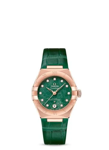 Omega - 131.53.29.20.99.002 Constellation Manhattan 29 Co-Axial Master Chronometer Sedna Gold / Green Aventurine