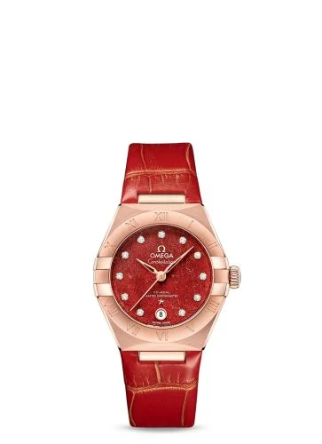 Omega - 131.53.29.20.99.003 Constellation Manhattan 29 Co-Axial Master Chronometer Sedna Gold / Red Aventurine