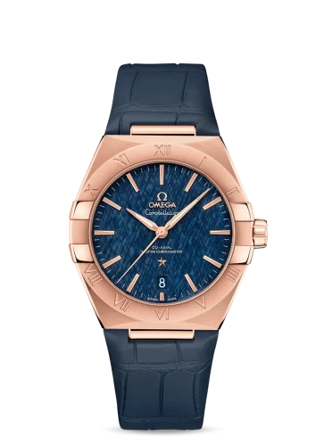 Omega Constellation Master Chronometer 39 Sedna / Blue / Alligator