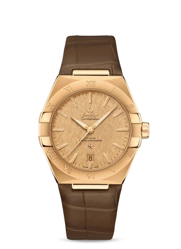 Omega Omega - 131.53.39.20.08.001 Constellation Master Chronometer 39 Yellow Gold / Champagne / Alligator