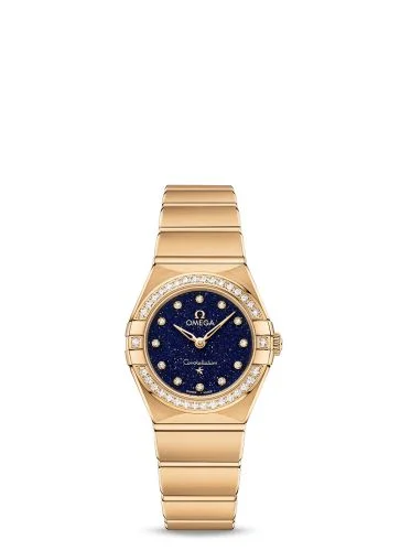 Omega - 131.55.25.60.53.001 Constellation Manhattan 25 Quartz Yellow Gold / Aventurine / Diamond