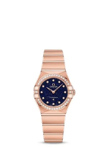 Omega - 131.55.25.60.53.002 Constellation Manhattan 25 Quartz Sedna Gold / Aventurine / Diamond