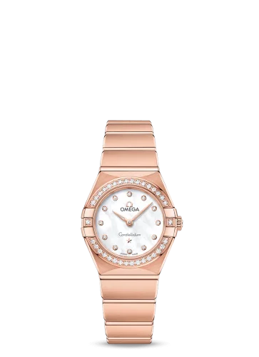 Omega - 131.55.25.60.55.001 Constellation Manhattan 25 Quartz Sedna Gold / MOP / Diamond