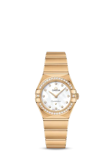 Omega - 131.55.25.60.55.002 Constellation Manhattan 25 Quartz Yellow Gold / MOP / Diamond