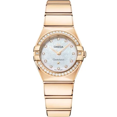 Omega - 131.55.25.60.55.003 Constellation Manhattan 25 Quartz Yellow Gold - Diamond / MOP Supernova