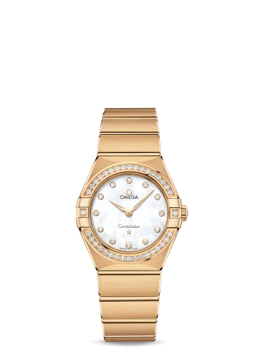 Omega - 131.55.28.60.55.002 Constellation Manhattan 28 Quartz Yellow Gold / MOP / Diamond