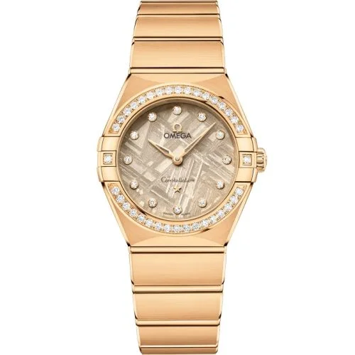 Omega - 131.55.28.60.99.006 Constellation Manhattan 28 Quartz Yellow Gold - Diamond / Flaxen Meteorite