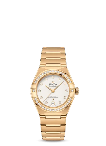 Omega - 131.55.29.20.52.002 Constellation Manhattan 29 Co-Axial Master Chronometer Yellow Gold / Silver /Diamond