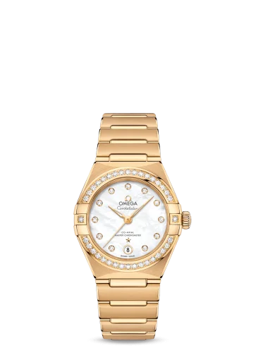 Omega - 131.55.29.20.55.002 Constellation Manhattan 29 Co-Axial Master Chronometer Yellow Gold / MOP / Diamond