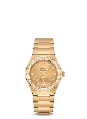 Omega - 131.55.29.20.58.001 Constellation Manhattan 29 Co-Axial Master Chronometer Yellow Gold / Champagne / Diamond