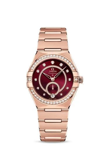 Omega Constellation Master Chronometer Small Seconds 34 Sedna Gold / Diamond / Black / Bracelet