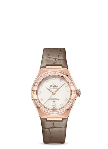 Omega - 131.58.29.20.52.002 Constellation Manhattan 29 Co-Axial Master Chronometer Sedna Gold / Diamond / Silver - Diamond