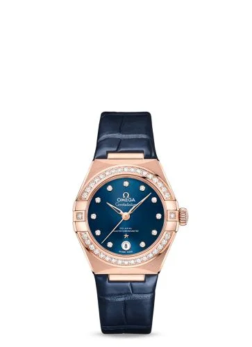 Omega - 131.58.29.20.53.002 Constellation Manhattan 29 Co-Axial Master Chronometer Sedna Gold / Diamond / Blue - Diamond