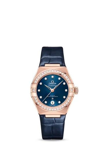Omega Omega - 131.58.29.20.53.002 Constellation Manhattan 29 Co-Axial Master Chronometer Sedna Gold / Diamond / Blue - Diamond