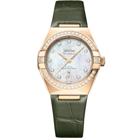 Omega Omega - 131.58.29.20.55.003 Constellation Manhattan 29 Co-Axial Master Chronometer Moonshine Gold - Diamond / MOP Supernova / Alligator