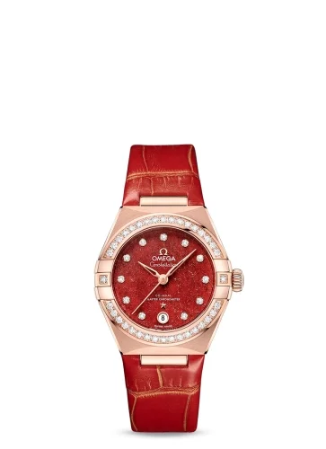 Omega Omega - 131.58.29.20.99.005 Constellation Manhattan 29 Co-Axial Master Chronometer Sedna Gold / Diamond / Red Aventurine