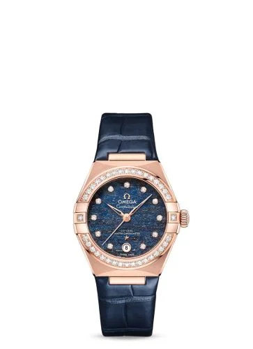 Omega - 131.58.29.20.99.006 Constellation Manhattan 29 Co-Axial Master Chronometer Sedna Gold / Diamond / Blue Aventurine