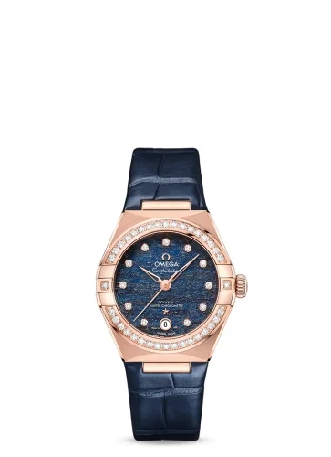 Omega Omega - 131.58.29.20.99.006 Constellation Manhattan 29 Co-Axial Master Chronometer Sedna Gold / Diamond / Blue Aventurine