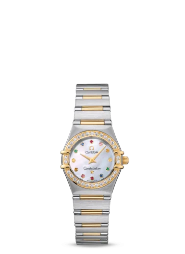 Omega - 1367.79.00 Constellation Quartz 25.5 '95 Stainless Steel / Yellow Gold / Diamond / MOP Iris